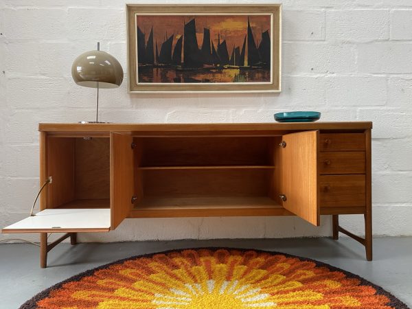 Mid Century 1960s Teak 'Circles' Sideboard Manufactured by Nathan Furniture