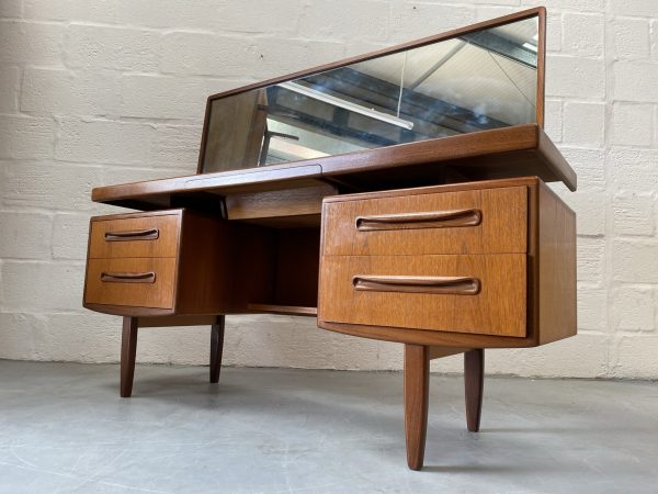 Classic Vintage G Plan ‘Fresco’ Floating Top Dressing Table with Mirror / Desk