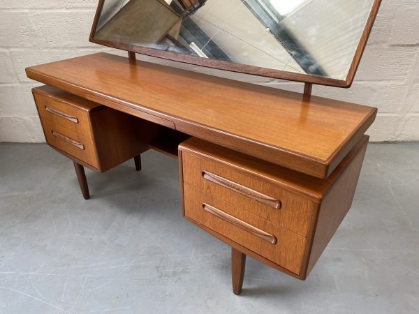 Classic Vintage G Plan ‘Fresco’ Floating Top Dressing Table with Mirror / Desk