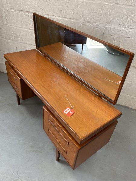 Classic Vintage G Plan ‘Fresco’ Floating Top Dressing Table with Mirror / Desk