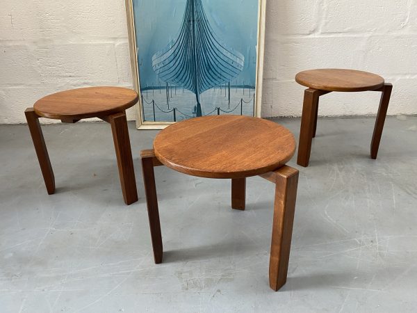 Vintage 1960s / 1970s Teak Stacking Coffee Tables 'Danish Style'