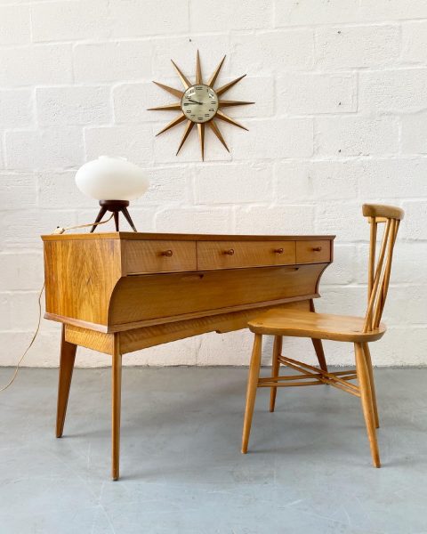 Vintage 1950s Mid Century Alfred Cox Dressing Table / Desk