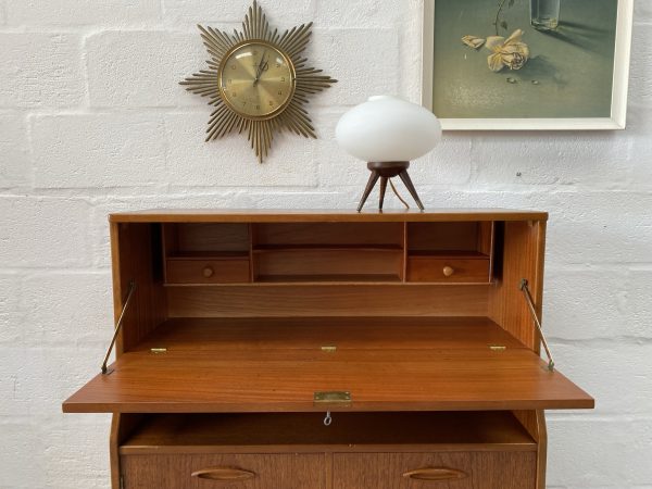 Vintage Mid Century Teak Bureau by Jentique