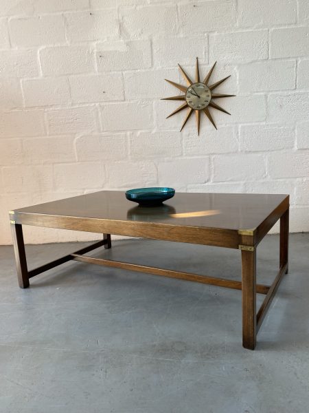 Vintage Campaign Style Large Coffee Table